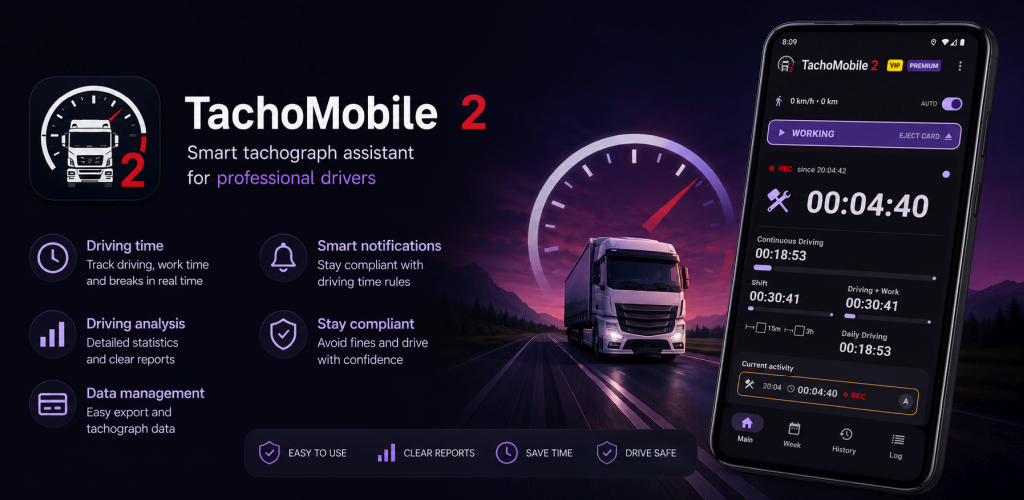 TachoMobile 2 Features Overview
